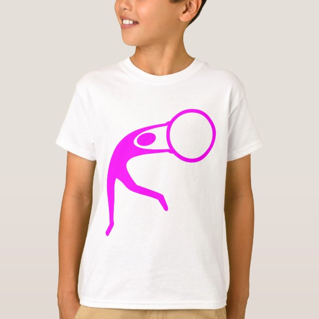 Rhythmic Gymnastic Figur - Magenta Tee Shirt (Framsida)