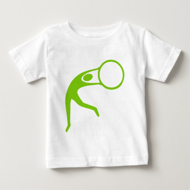 Rhythmic Gymnastic Figur - Martian Grönt T Shirt (Framsida)
