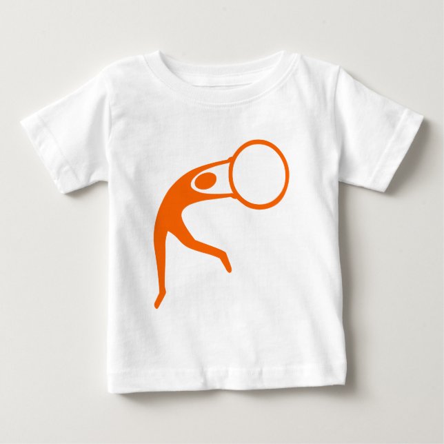 Rhythmic Gymnastic Figur - Orange T Shirt (Framsida)