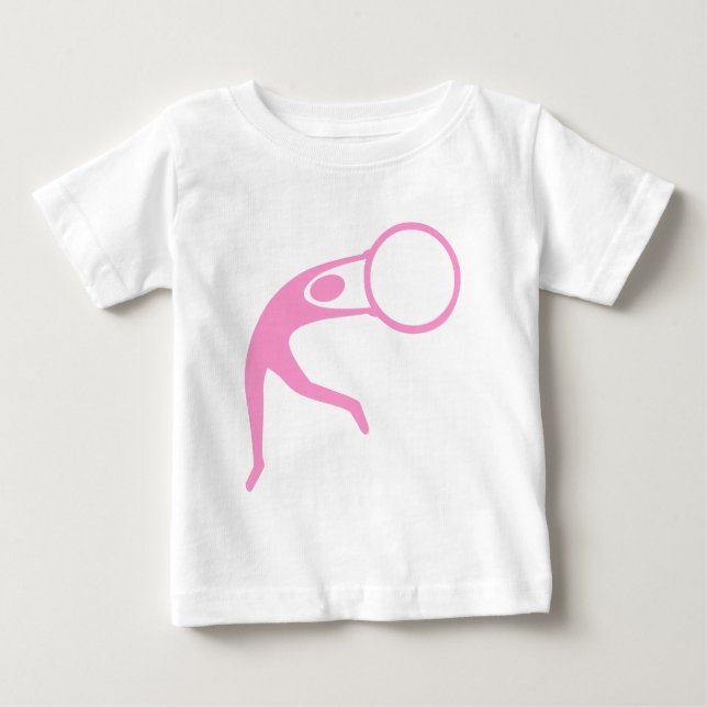 Rhythmic Gymnastic Figur - Rosa T Shirt (Framsida)