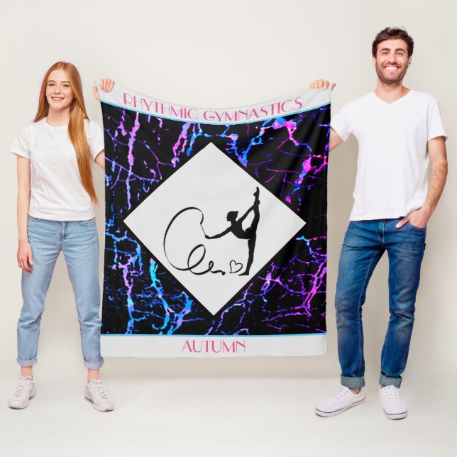 Rhythmic Gymnastics Abstrakt Fleece Blanket (På plats)