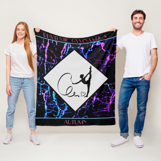 Rhythmic Gymnastics Abstrakt Fleece Blanket (På plats)