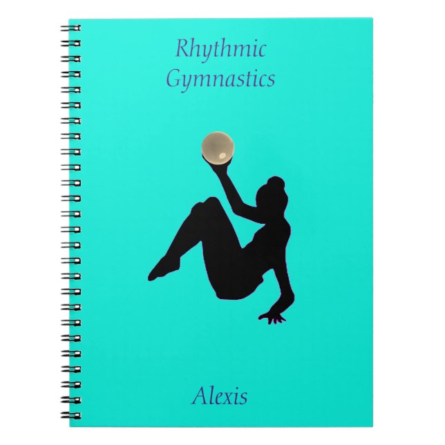 Rhythmic Gymnastics Boll Routine Notebook Anteckningsbok (Framsidan)