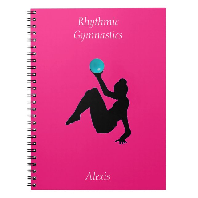 Rhythmic Gymnastics Boll Routine Notebook Anteckningsbok (Framsidan)
