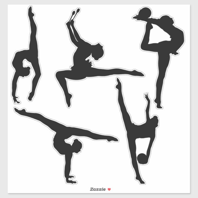 Rhythmic Gymnastics Contour Stickers Klistermärken (Ark)