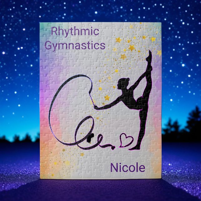 Rhythmic Gymnastics Girls Ribbon Puzzle Pussel (Skapare uppladdad)