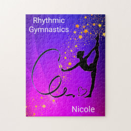 Rhythmic Gymnastics Girls Ribbon Puzzle Pussel