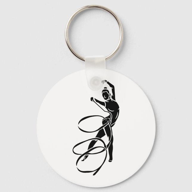 Rhythmic Gymnastics Keychain Nyckelring (Framsida)