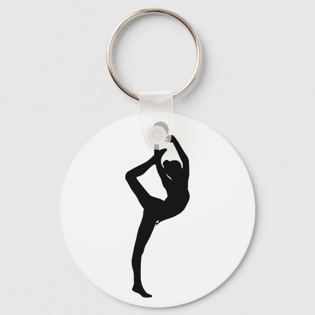 Rhythmic Gymnastics Keychain Nyckelring (Framsida)