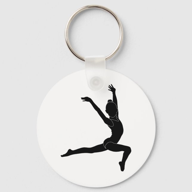 Rhythmic Gymnastics Keychain Nyckelring (Framsida)