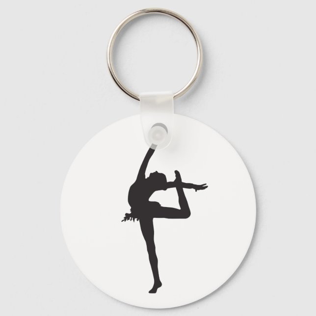 Rhythmic Gymnastics Keychain Nyckelring (Framsida)