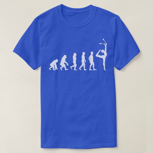 Rhythmic Gymnastics Klubbs Gymnast Evolution Funny T Shirt (Design framsida)