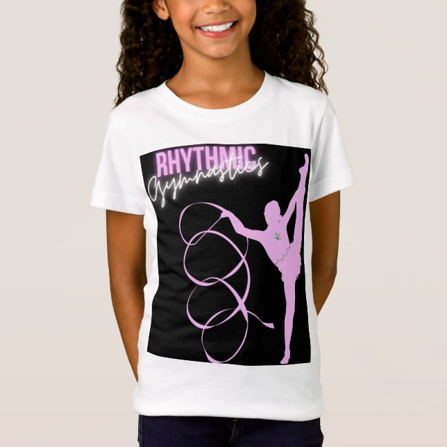 Rhythmic Gymnastics Lila Lilac T Shirt (Framsida)