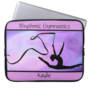 Rhythmic Gymnastics Lila Ribbon Electronics Bag Laptop Fodral