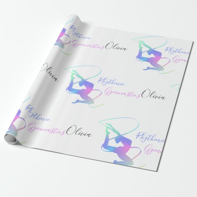 Rhythmic Gymnastics med ribbon Presentpapper (Utrullad)
