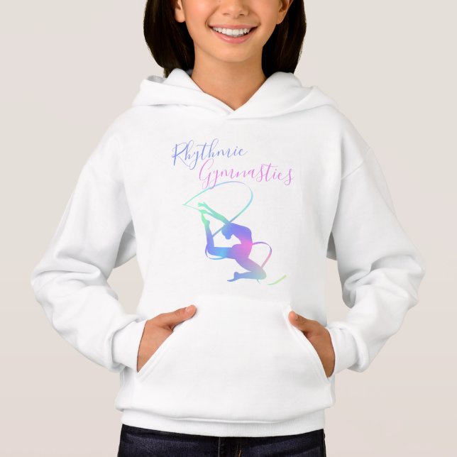 Rhythmic Gymnastics med ribbon T Shirt (Framsida)