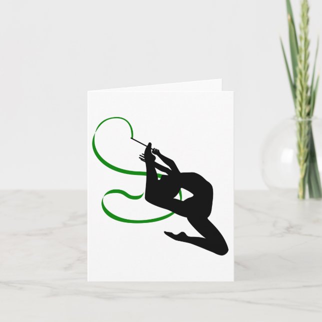 Rhythmic Gymnastics Note Card Kort (Framsida)