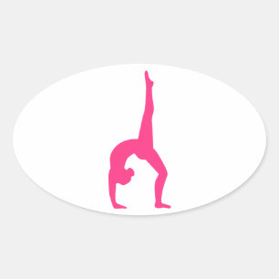 Rhythmic Gymnastics Ovalt Klistermärke