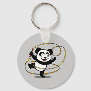 Rhythmic Gymnastics Panda Nyckelring