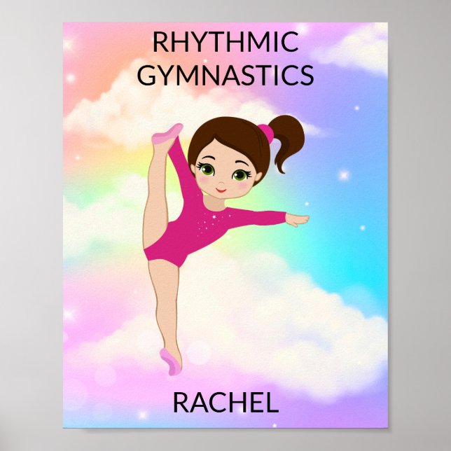 RHYTHMIC GYMNASTICS RAINBOW POSTER (Framsidan)