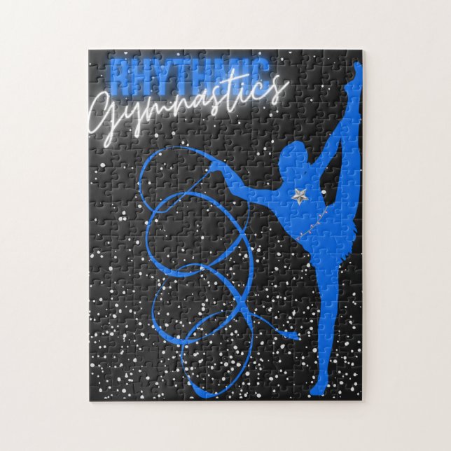 Rhythmic Gymnastics Ribbon and Stars Pussel (Vertikal)