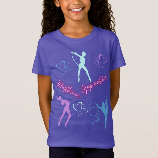 Rhythmic Gymnastics Ring, Ribbon och Boll T Shirt (Framsida)