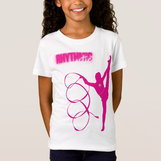 Rhythmic Gymnastics Shock rosa T Shirt (Framsida)