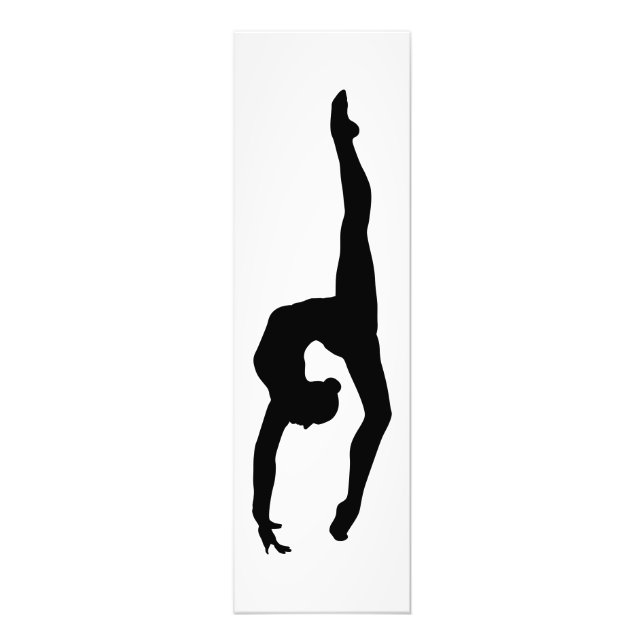 Rhythmic Gymnastics Silhouette Fototryck (Framsidan)