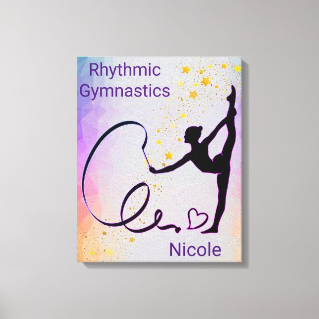 Rhythmic Gymnastics Stretched Kanvastryck (Framsida)