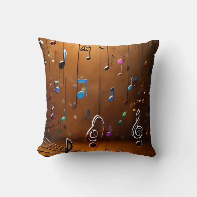 Rhythmic Harmony: Music Dancing Stil Pillow Cover Kudde (Framsida)