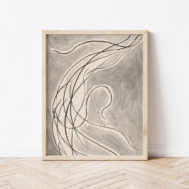 Rhythmic Linjer | Abraham Walkowitz Poster