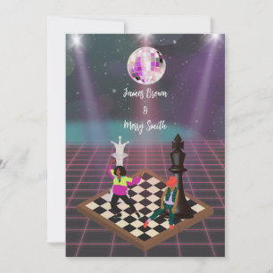 Rhythms of Kärlek Dance of Royalty Disco Bröllop Inbjudningar