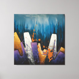 "Rhythms of the Urban Skyline" 🎨 🌆 Canvastryck