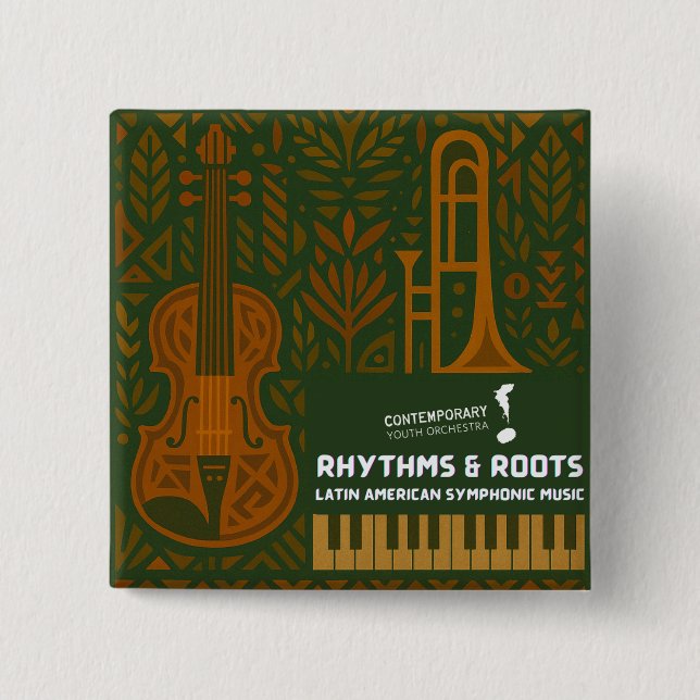 Rhythms & Roots Button Knapp (Framsida)