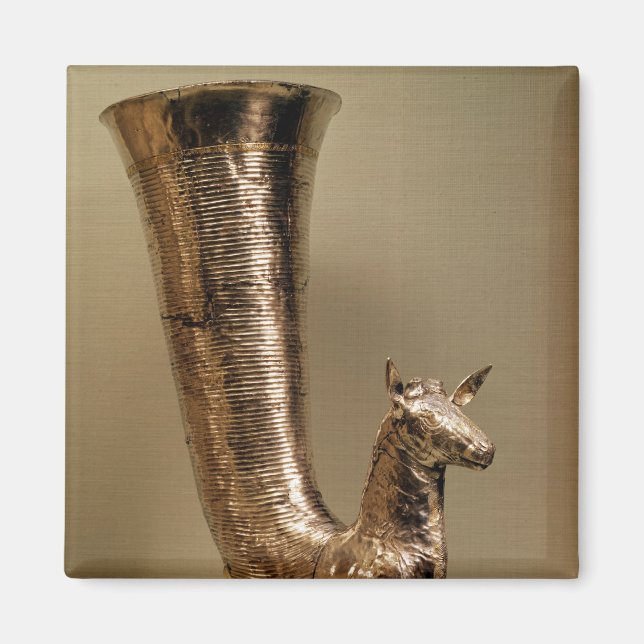 Rhyton i form av en ibex från Iran Magnet (Framsidan)