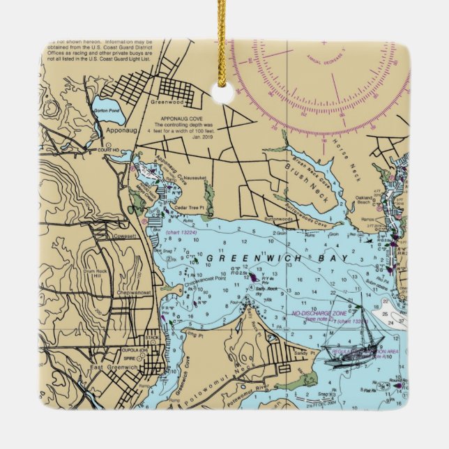 RI-diagram för öster Greenwich Julgransprydnad Keramik (Baksida)