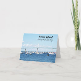 RI Newport Bridge-anteckningskort Kort