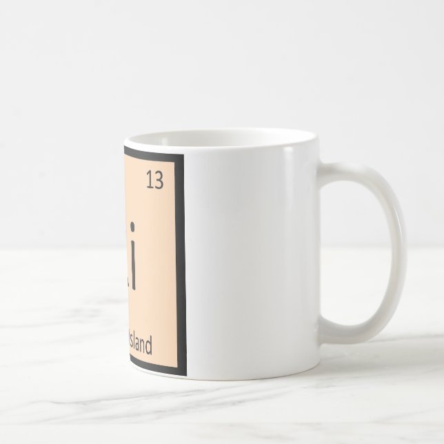 Ri - Rhode island statskemi Periodic Bord Kaffemugg (Höger)