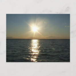 RI-vykort för havsolnedgång Vykort