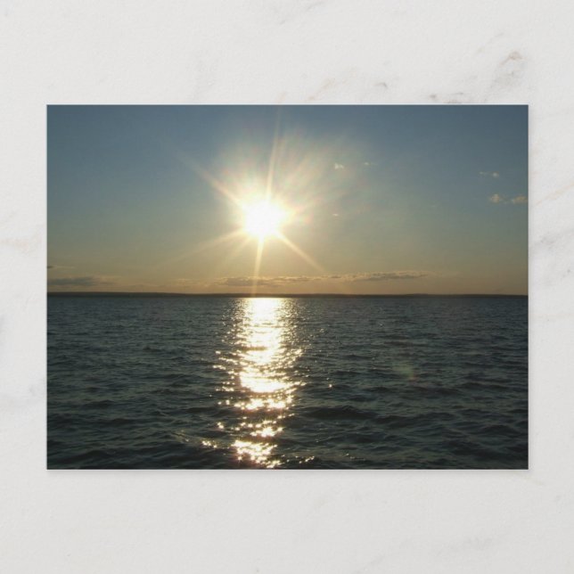 RI-vykort för havsolnedgång Vykort (Framsida)