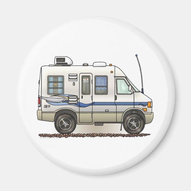 Rialta Wbollago Camper RV Magnet (Framsidan)