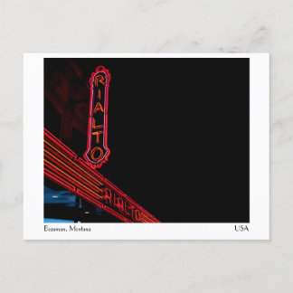 Rialto - Bozeman, Montana Vykort