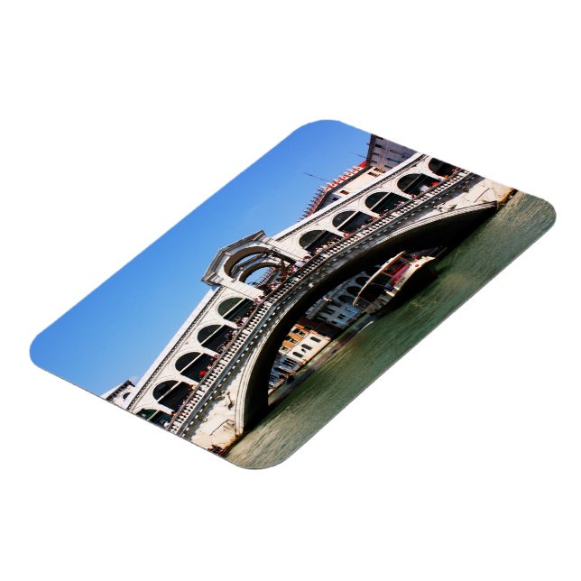 Rialto Bridge i Venedig Magnet (Vänstra Sidan)
