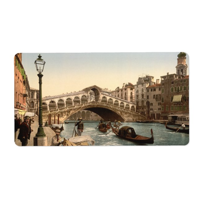Rialto Bridge II, Venedig, Italien Fraktsedel (Framsidan)