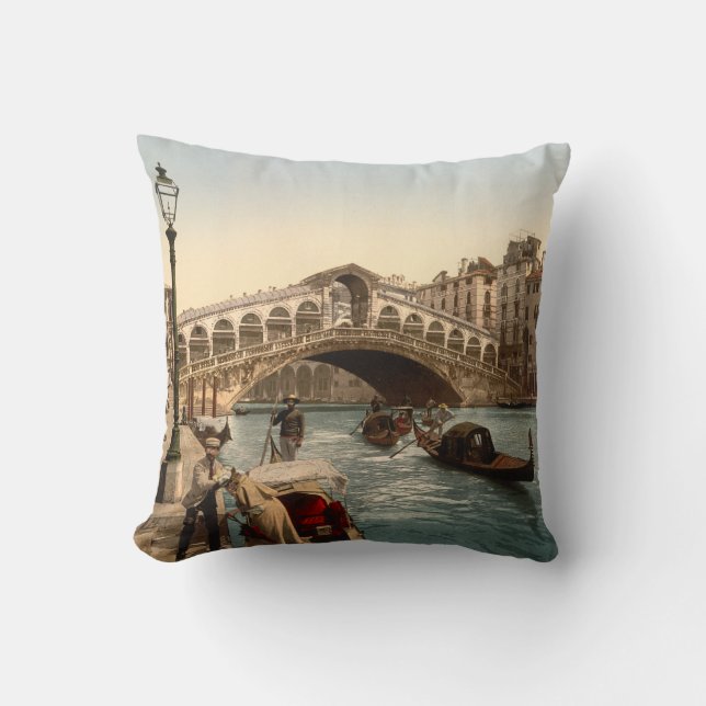 Rialto Bridge II, Venedig, Italien Kudde (Framsida)