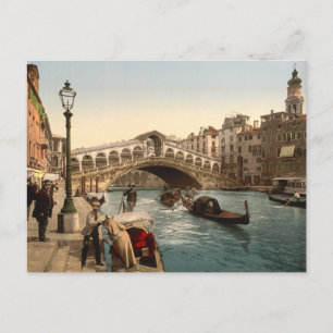 Rialto Bridge II, Venedig, Italien Vykort