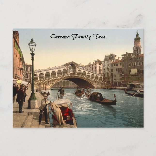 Rialto Bridge II, Venedig, Italien Vykort (Framsida)