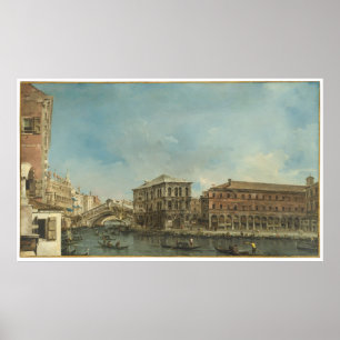 Rialto Bridge med Palazzo dei Camerlenghi Poster