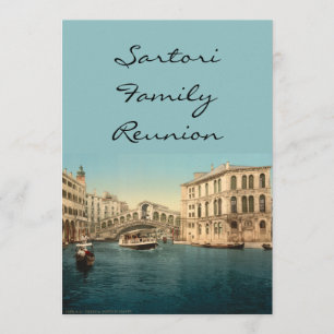 Rialto Bridge och Grand Canal, Venedig, Italien Inbjudningar