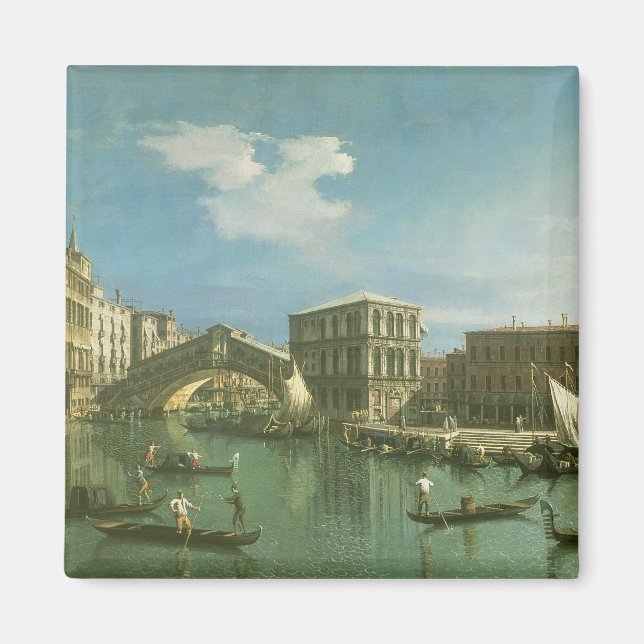 Rialto Bridge, Venedig Magnet (Framsidan)